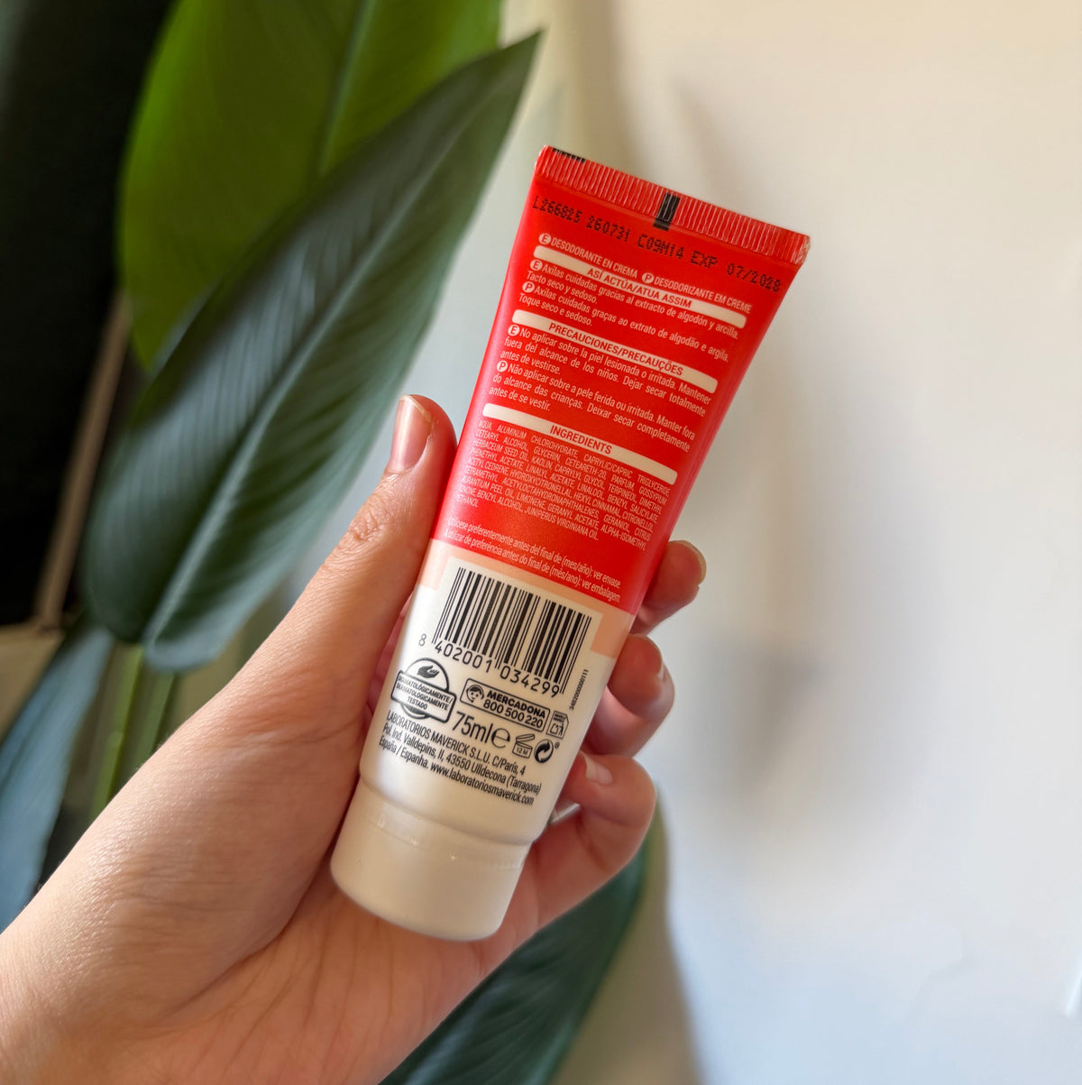 Crème déodorante Deliplus 0% alcool - made in Spain