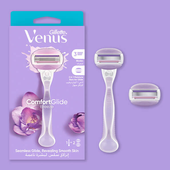 Venus Extra Comfortglide Femme + 1 Lame de Rasoir Rechange