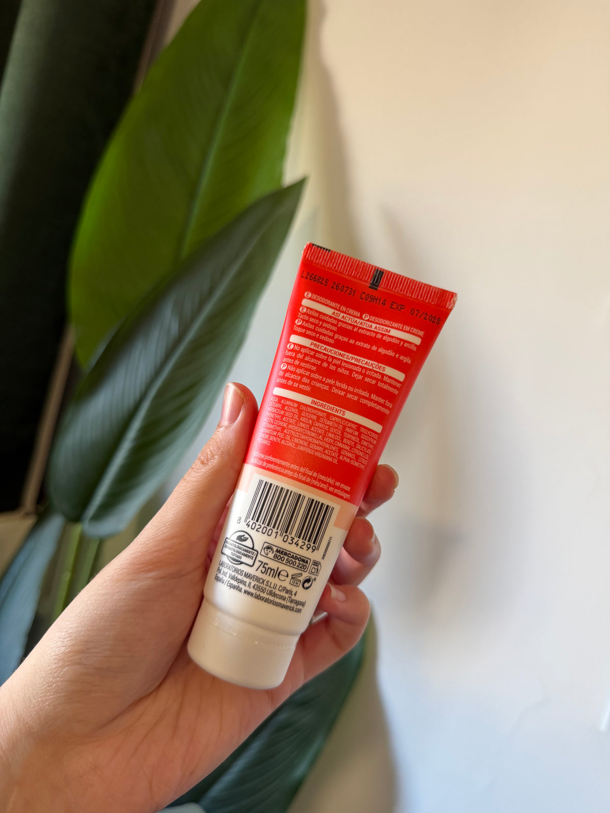 Crème déodorante Deliplus 0% alcool